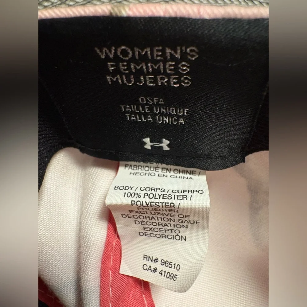 Under Armour Women’s Pink Camo‎ Hat Adjustable Snapback Cap Realtree EUC
